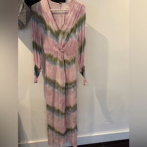 Brunch dress, long Tie-Dye Maxi Dress